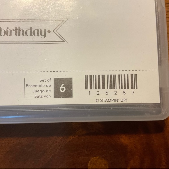 Stampin Up! Itty Bitty Banners set of 6 clear mount stamp set - Picture 5 of 5